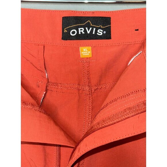 Orvis Men's XL Jackson Stretch Quick-Dry Shorts Burnt Orange - Picture 9 of 12